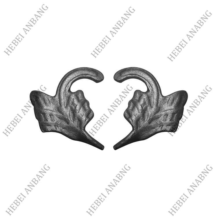 WHOLESALE WROUGHT IRON LEAVES/DECORATIVE CAST STEEL LEAVES AND FLOWER /CODE：4517