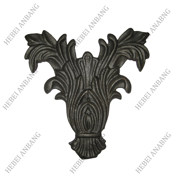 WHOLESALE WROUGHT IRON LEAVES/DECORATIVE CAST STEEL LEAVES AND FLOWER /CODE：4518