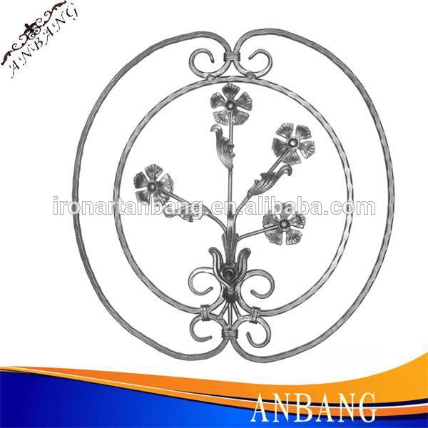 Anbang outdoor wrought iron rosette ornamental metal decoration panel 6225