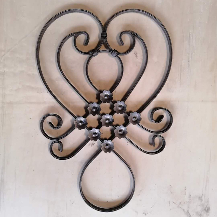 Wholesale China Stamping Flower Manufacturers Suppliers - wrought steel decotative panel,balusters   – ANBANG