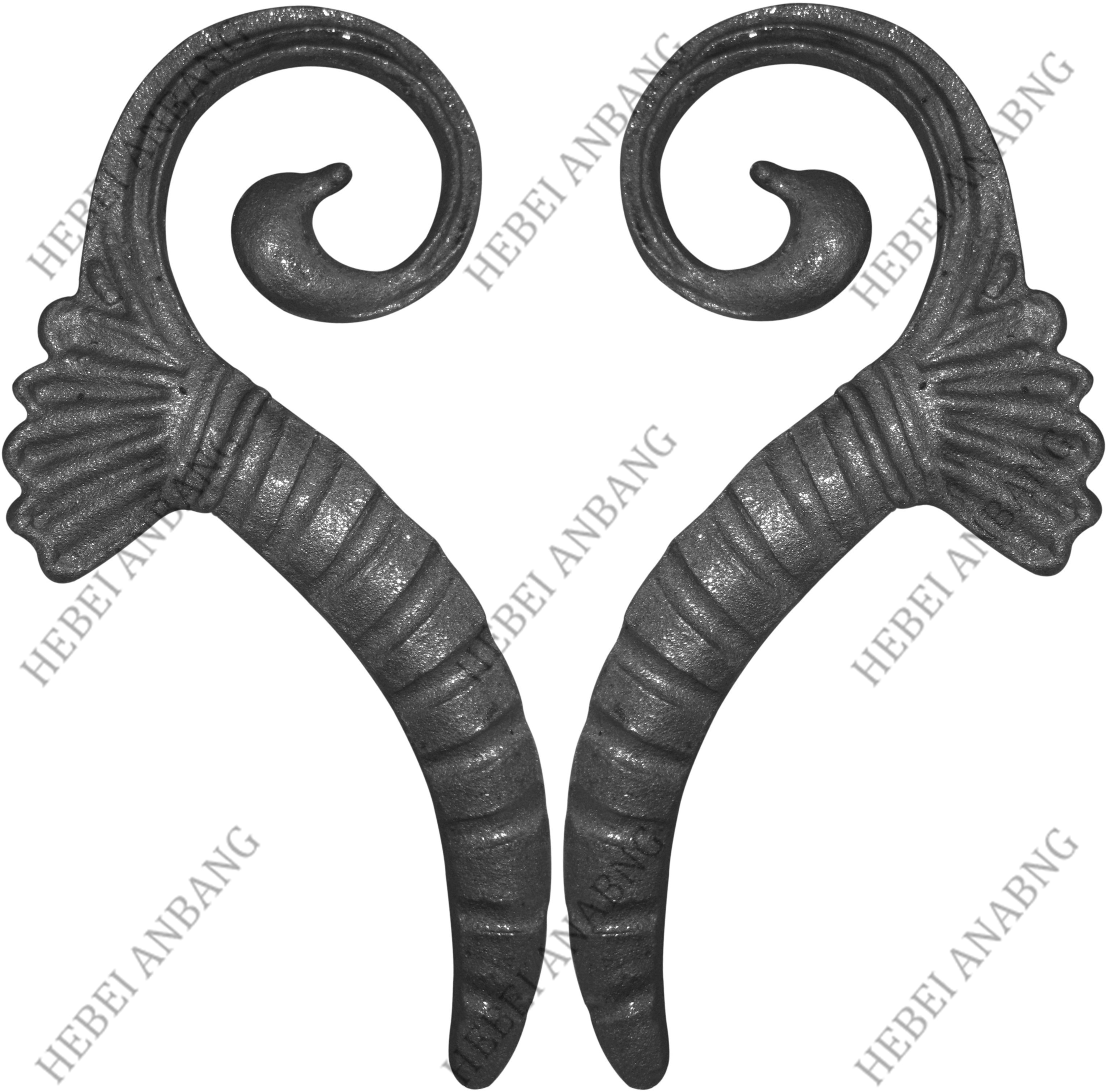 WHOLESALE WROUGHT IRON LEAVES/DECORATIVE CAST STEEL LEAVES AND FLOWER /CODE：4186
