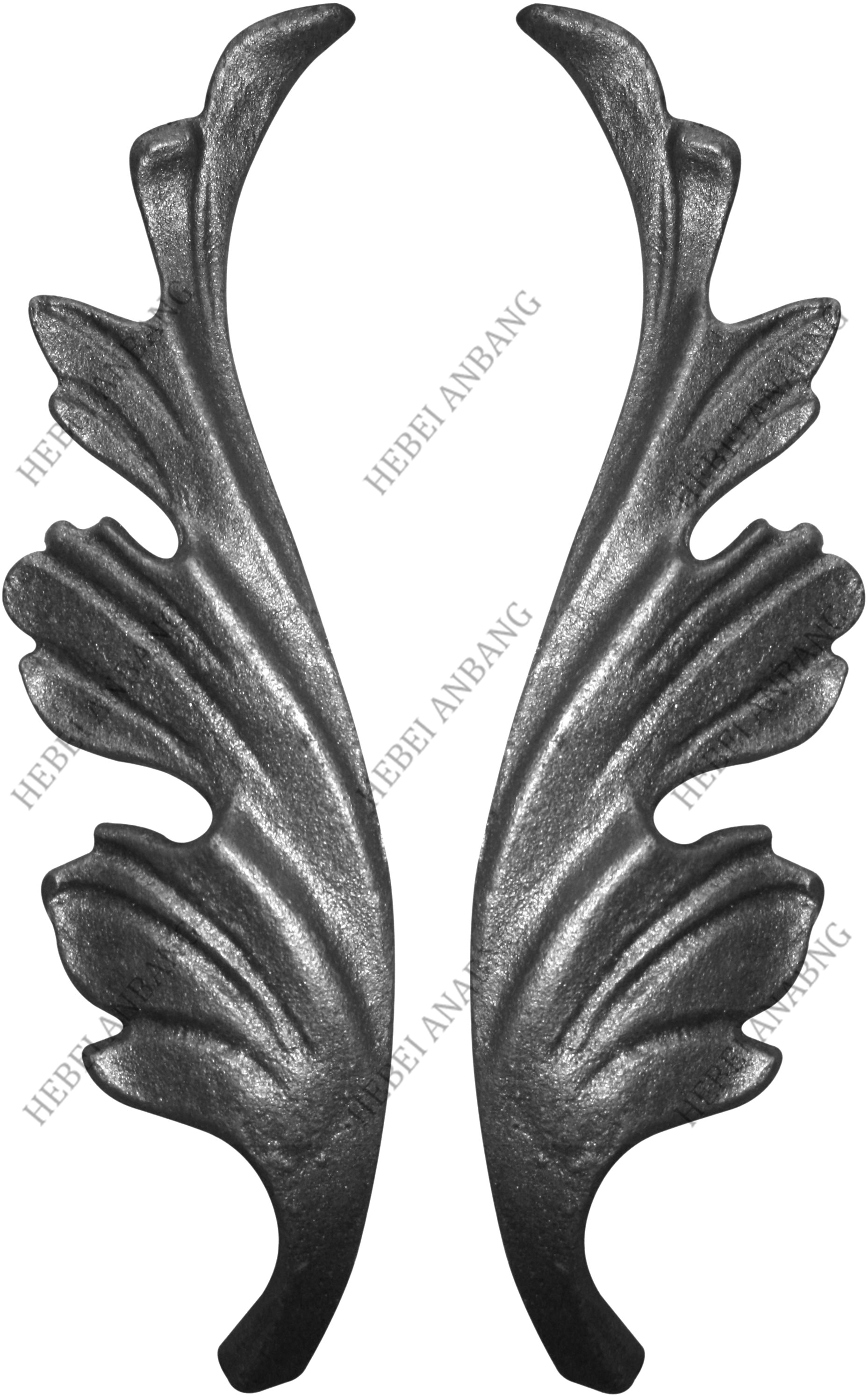 WHOLESALE WROUGHT IRON LEAVES/DECORATIVE CAST STEEL LEAVES AND FLOWER /CODE：4515