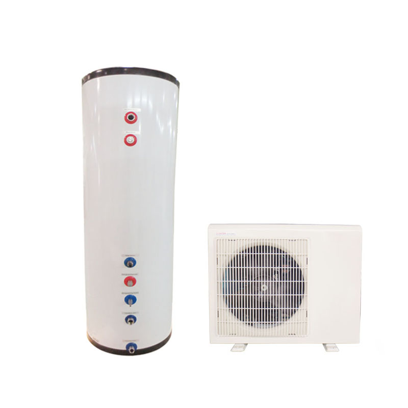 Household 3~8kw Air to Water Heat Pump Water heater for Domestic Hot Water FR9W-150T~FR25W-500T with 150Liter Storage Tank
