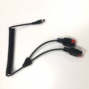 DC жана Андерсон Connectors Жазгы Spiral Coiled Wire Cable Medical Grade ПУ Жогорку ийкемдүүлүк