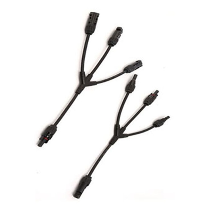 1     3 To 1 Solar Y Branch Connector With 4mm2 Solar Cable TUV Approved For Solar PV