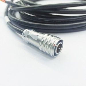 Push-Pull Jointor Sirkulær kontakt Industriell hann 8 PIN elektrisk kabel