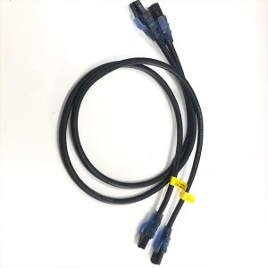 OEM RJ45 Cat-6 UPT Ethernet Patch Internetkabel Swart