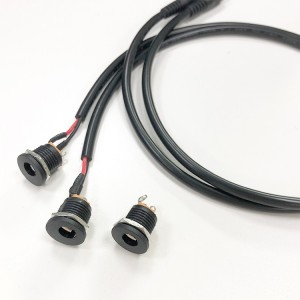 5.5MM x 2.5MM DC ປລັກສຽບໄຟ DC ຊາຍ ແລະຍິງ Solder Jack Adapter Connector Cable