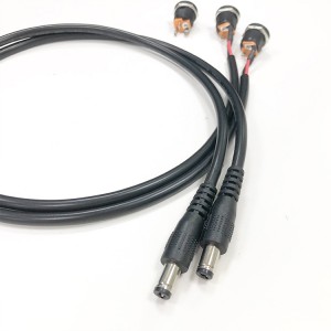 5.5MM x 2.5MM DC männlech a weiblech Power Plug Solder Jack Adapter Connector Kabel