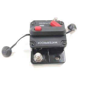 Circuit breaker 30-300A pikeun Parahu Éléktronik Batré Inline Fuse sareng Manual Reset Switch Waterproof