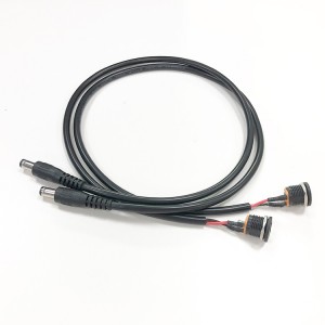 5.5 มม. x 2.5 มม. DC ชายและหญิงปลั๊กไฟ Solder Jack Adapter Connector Cable
