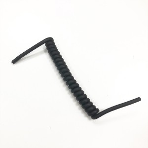 12 AWG TPU juodo apvalkalo spiralinis kabelis naujiems elektromobiliams