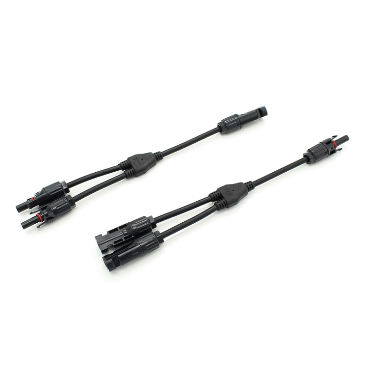 Y Type Solar Branch Connectors MMF+FFM Cable Adapter Comparable to MC4