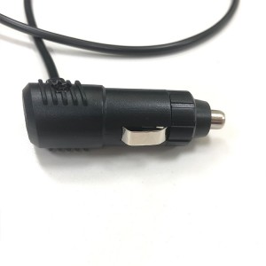 12V 24V DC Car Cigarette Lighter Plug Adapter Extension Cable Para sa Auto