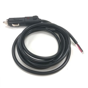 Cablu de încărcare a bateriei de mașină Mușcă pentru brichetă cu lampă roșie