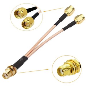 SMA męski żeński rozdzielacz kabla typu N RG316 koncentryczny przedłużacz kabla zworka