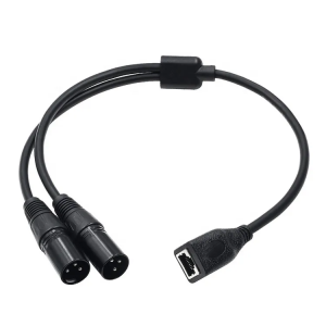 RJ45 Female to XLR Female Male Adapter Extension Cable for Microphone