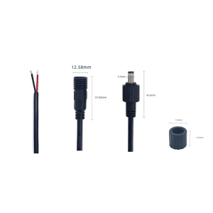DC Power Connector Electronic Custom Male Female Extension Cable ho an'ny Stamp Lighting