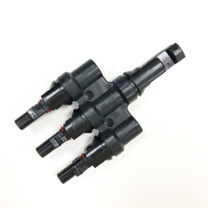Solar Branch MC4 Connectors 1 to 3 MMMF+FFFM for Parallel Solar Panels