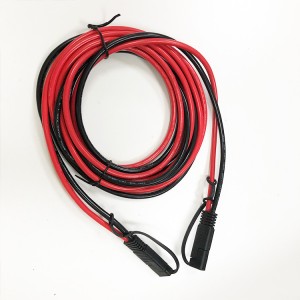 SAE to SAE Extension Cable Wire Harness with Dust Cap for Automotive RV Motorcycle Battery Charging