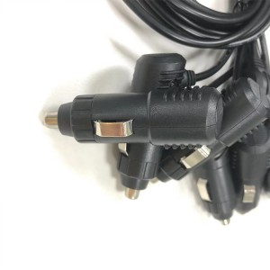 12V 24V DC Car Cigarette Lighter Plug Adaptor Extension Cable For Auto