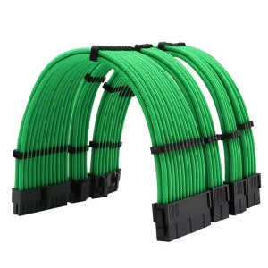 PSU Sleeve Extension Cable 18 AWG ATX 24P+ EPS 8-P+PCI-E8-P 30cm Length for Computer