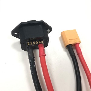 Konektor Tembaga XT90 Kawat Khusus Kabel 10AWG Lembut Untuk Perubahan Penyimpanan Baterai