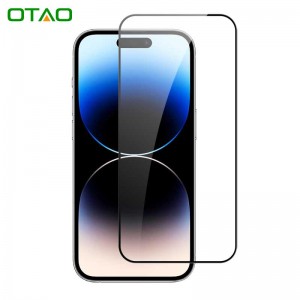iPhone 14 Pro 2.5D Full Cover Tempered Glass Screen Protector