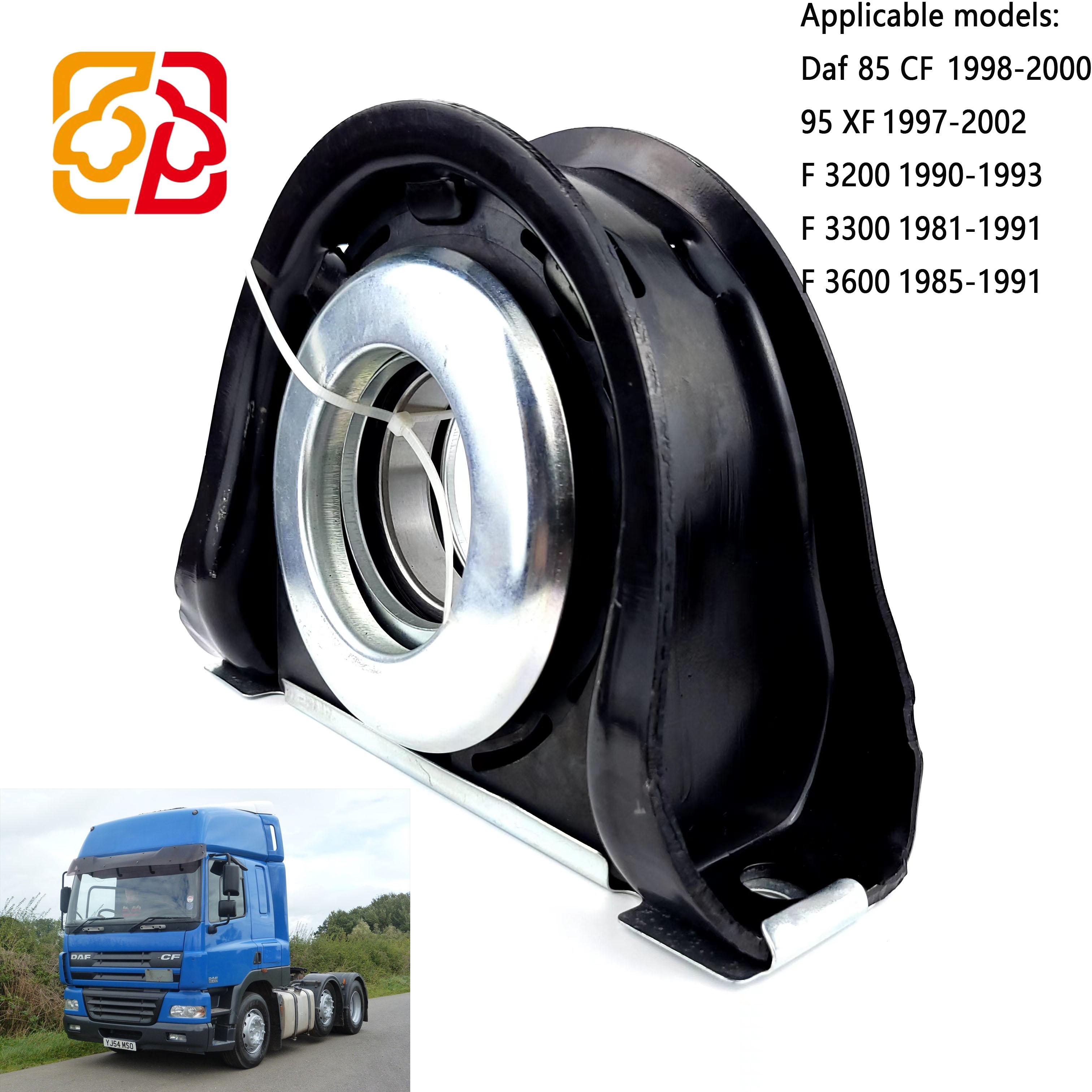 European truck parts Volvo, DAF, Iveco, OEM1235569, 93163689, 20471428 Drive shaft center support shaft bearings