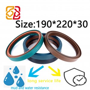 Hot selling bearing rubber hydraulic piston oil seal 190*220*30 WG9981340113