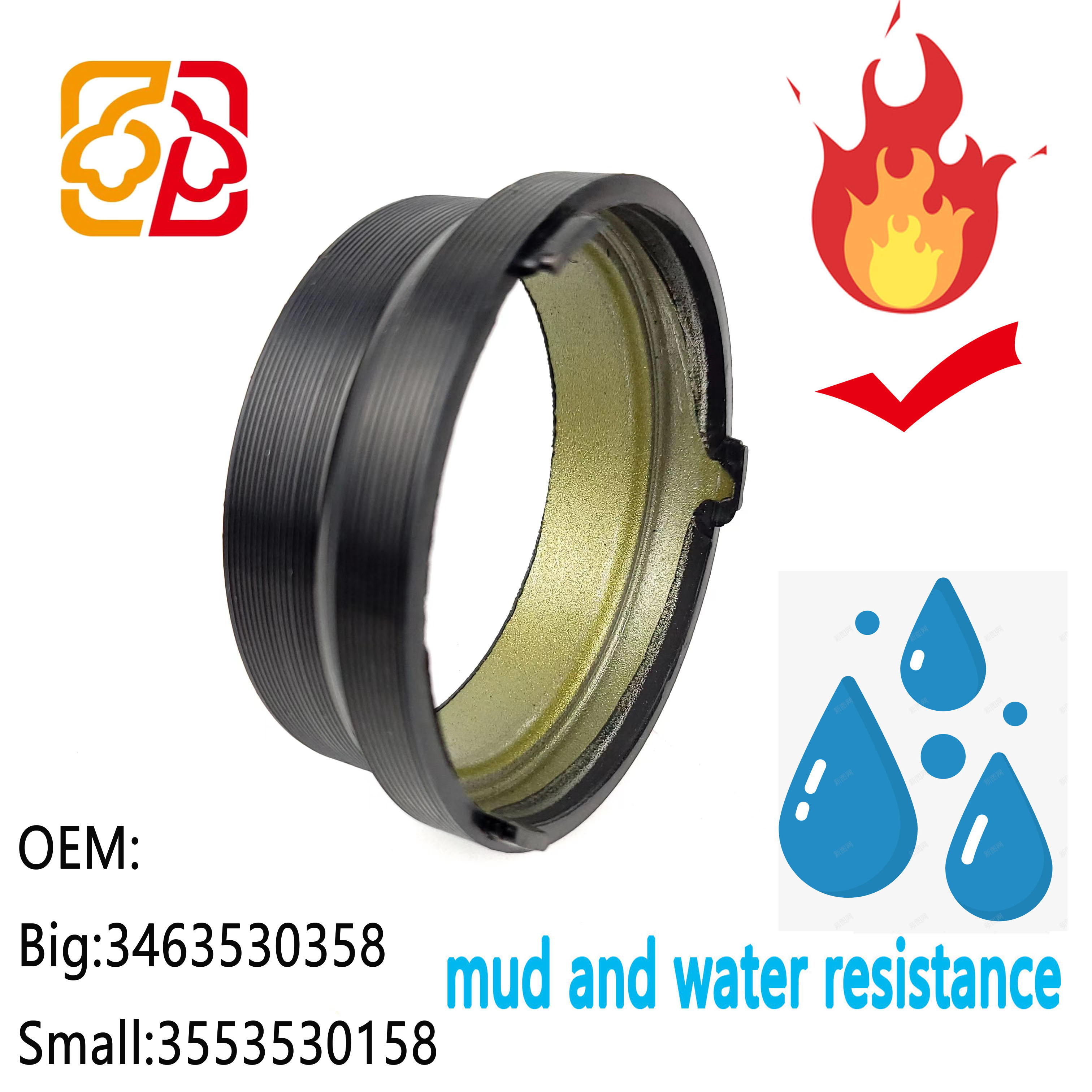 OEM 3463530358 3553530158 Hub seals, drive shaft bearing oil seals, differential intermediate sleeve oil seals