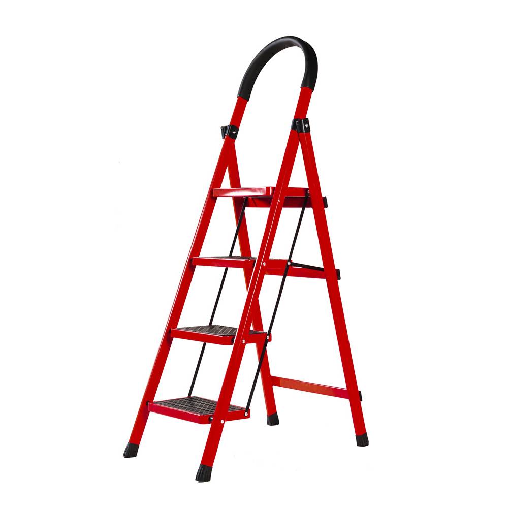 Household multifunctional telescopic folding herring ladder, thickened pedal ladder (5)