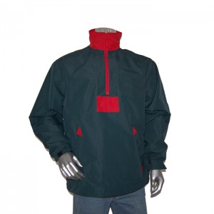 Men’s pullover hooded waterproof fleece-lined jacket windbreaker