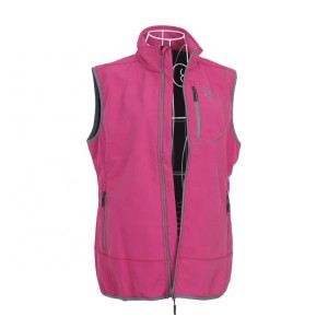 woman outdoor softshell vest ladies waterproof breathable jacket sleeveless oem custom softshell coat