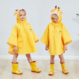 Ovida PVC raincoat cute 3D animal children raincoat for kids outdoor fashion raincoat