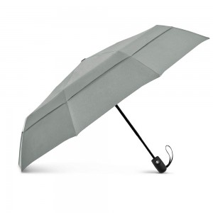 Ovida Vinyl Sun Protection 10 Bone Fully Automatic 3 Fold Umbrellas Folding Men and Women Double layer Umbrella