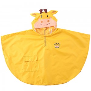 Ovida PVC raincoat cute 3D animal children raincoat for kids outdoor fashion raincoat