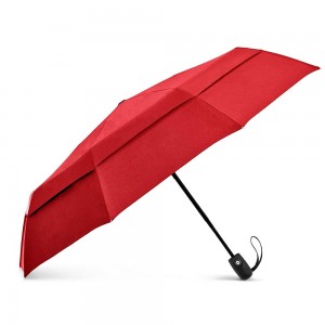 Ovida Vinyl Sun Protection 10 Bone Fully Automatic 3 Fold Umbrellas Folding Men and Women Double layer Umbrella