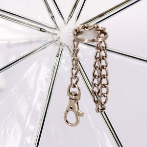 Ovida 2022 hot sale Transparent clear waterproof pet rain gear dog cat umbrella with leash