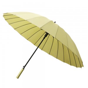 Ovida Japanese Long Handle Umbrella Anti-Storm Large Size Dual-Use 24 Bone Automatic Umbrella with Straight Shank