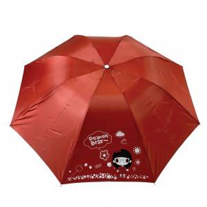 Cute character bottle folding umbrella with custom logo for Gift promotion