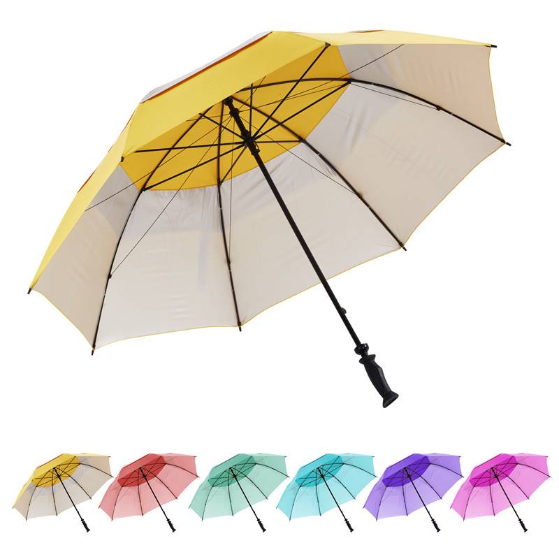 Factory made hot-sale Fruit Umbrella - Ovida Manual Hand Opening Custom Anti-UV Double Layer Windproof Golf Umbrella – DongFangZhanXin