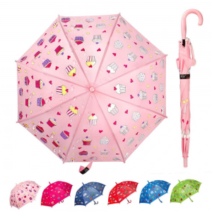 Ovida Unique lovely personalized  pink cake cute design customised  magic children’s cheap kids umbrella