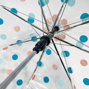 Ovida Kids Umbrella Hot Sell POE Umbrella Printing On Colorful Polka Dot Pattern High Quality