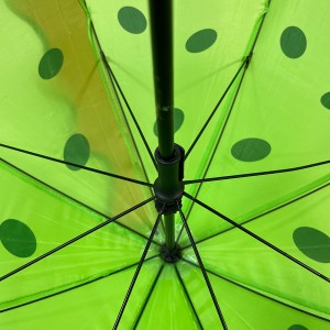 OVIDA 3D Green Dinosaur Kids Umbrella Special Metal Frame Children Umbrella