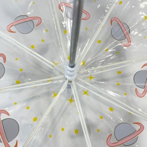 Ovida PVC POE EVA Transparent Plastic Bubble Child Umbrellas