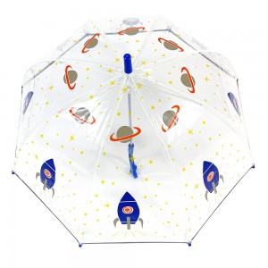 Ovida PVC POE EVA Transparent Plastic Bubble Child Umbrellas