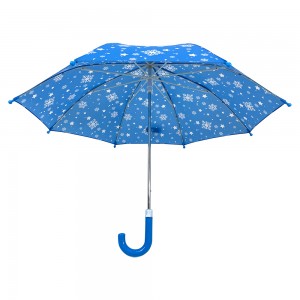Ovida Kids Umbrella Printing With Winter Snowflakes Pattern Can Be Logo Customized Umbrella