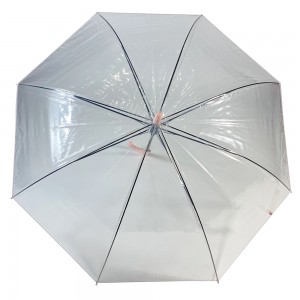 Ovida regular promotional clear see through transparent plastic cheap bubble umbrella