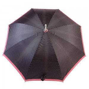 OVIDA 23 Inch and 8 Ribs Straight Umbrella Sliver Coating with Custom Design
